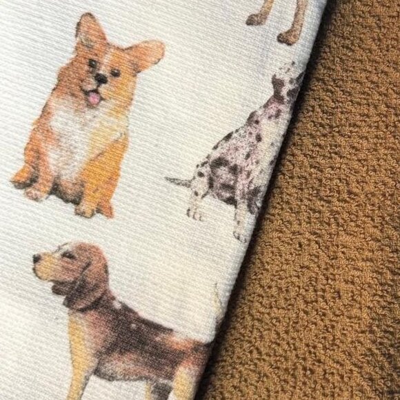 NWT 3 PACK ADORABLE DOGS CORGI BEAGLE DALMATION POINTER + BROWN ABSORBENT TOWELS - Picture 15 of 16